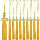 10 Graduation Tassels With 2026 Charms - Cap Decorations For School Parties  Gol