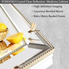 Retro Mirror Medicine Cabinet Wall-mounted Bathroom Storage With Adjustable S   