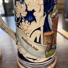 Vintage Lot Of 2 Western German Beer Steins Ceramic Mugs With Pewter Lid 9 5 