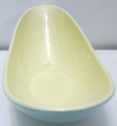 Vintage Hull Pottery   152 Oblong Free Form Console Planter 12 3 4  Yellow Blue