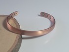Matte Pure Copper Magnetic 8mm Bracelet Arthritis Pain Therapy W  6 Magnets Cuff