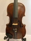 Antique Hopf 4 4 Violin Branded Back Double Star Inlay Figured Maple