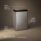 Kohler 13-gallon Motion Sensor  Stainless Steel Trash Can  touchless Open