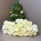 18pcs White Silk Rose Artificial Flower Proposal Bouquet Home Decor Party Gift