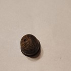 Antique Original Brass Metal Sewing Thimble With Patina Pre-1930 Collectible