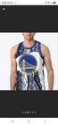 Coogi Golden State Warriors Nba Basketball Jersey Size Xl Blue White Gold