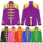 Kids Shirt Rock Coat Retro Jacket Disco Costume Halloween Tops 1960s Girls Band