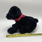 Princess Soft Toys Puppy Dog Black Floppy 11  Inch Plush 2005  Bandana
