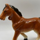 Horse - Vintage Porcelain Horse Figurine - Brown 4 5  Tall  japan vintage horse 