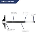 Pacific Arc 48in T Square Stainless Steel Graduated Inch Metric