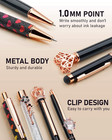 8pcs Ballpoint Pens Set Metal Crystal Diamond Pen Glitter For Journaling Black P