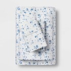 400 Thread Count Floral Print Cotton Performance Sheet Set - Threshold