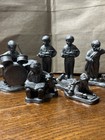 Lot Of 7 Michael Ricker Pewter Figurines Kids Christmas Gift Bear Drummer Pirate