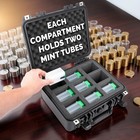 Casematix Silver Eagle Coin Tube Case Holds 18 Tubes - Waterproof Lockable Box