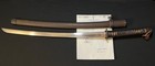 Antique Japanese Wwii Sword -1944 type 3 Army Nagamitsu-samurai -bringback Paper