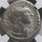 Trajan Ar Tetradrachm Roman Phoenicia Tyre Eagle Silver Coin 98-117 Ad - Ngc Vg