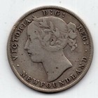 1894 Newfoundland 20 Cents Silver Coin 