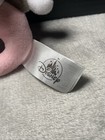 Disney Parks Minnie Mouse Plush Rattle Hand Held Pink   Gray Ring Toy Lovey 7 