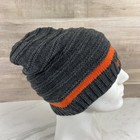 Jagermeister Promo Hat Winter Knit Beanie Embroidered Gray Orange Vgc