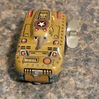 Vintage 1950 s Tin Litho Wind Up U s  Army Tank Made In Japan 2 25  Working