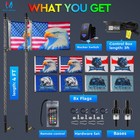 2x 4ft Led Whip Lights Rgb Chasing Spiral Antenna For Polaris Can-am X3 Atv Utv