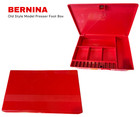 Bernina Old Style Accessory Box With Presser Feet  Tools  Hoop  Needles