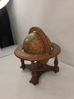 Vintage Old World Zodiac Astrology Wooden Desktop Globe W  Stand   Made In Italy