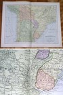 1912 Antique Map Of Northern Argentina Chile Bolivia   South America 