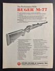 1975 Ruger M-77 Performance Rifle Photo Vintage Print Ad Sturm  Ruger   Co Arm