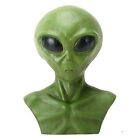 Green Outer Space Alien Head Bust Statue Figurine Display Extraterrestrial New