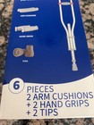 Nib Walgreens Crutch Accessory Kit Mobility Gray Fits Most Crutches