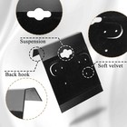 200 Pcs Black Velvet Earring Display Cards 2x2 Jewelry Holder Cards Hooks