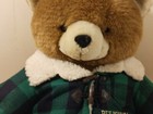 Belkie 1994teddy Bear Green  Black Plaid Jacket Christmas Vintage Rare 17 