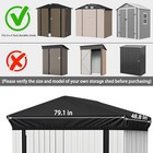 6x4 Ft Durable Slooping Roof Shelter Cover Pressure Rubberized Oxford 6x4ft