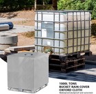 Ibc Tote Cover 1000l 275 Gallon Waterproof Outdoor Rain Barrel Silver