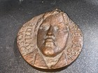 Vtg Very Rare Mid Century Oscar Wilde Bronze Key Fob For The L   hotel In Paris 