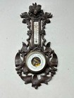 Antique Black Forest Barometer Carved Birds P m  Tamson Ornate