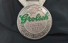 Vintage Grolsch Lager Beer Bottle Opener Metal Double Sided Holland Medallion