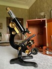 Vintage W  Watson   Sons Ltd - Service Monocular Brass Microscope - C1941  Cased