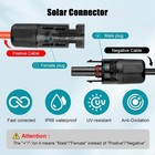 10 Feet 10awg Solar Extension Cable With Female And Male Connector  red black 
