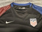 Nike Dri-fit Usa Soccer Jersey Shirt Black Blue Red Size Xxl