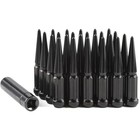  Spike Lug Nuts Mspiked Lug Nut Locking 4 4  Tall  Closed End 14x1 5 24 Black