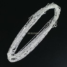 10pcs lot 2mm 925 Silver Plated Water Wave Chain Necklaces 16  18  20  24 