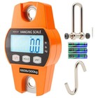 Digital Hanging Scale 660 Lb 300 Kg - Professional Heavy Duty Waterproof Fish   