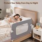 Reinforced Bed Rail For Toddlers     47       Long Safety Guard With Thickened Mate   