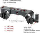 15mm Rod Clamp Rail Block For Follow Focus Evf Mount Dslr Camera Rig