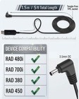 Radar Detector Power Cord Cobra Rad 700i 480i 450 380 C Coiled Usb