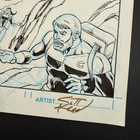 Original Comic Art Interior Semi Splash Page Signed Scott Reed Sketch Superhero