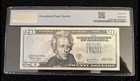2004  20 Error Federal Reserve Note Overprint On Back Error Pmg 45 Epq Currency