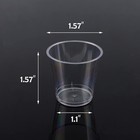 100 Shot Glasses  1oz Clear Plastic Disposable Hard Cups  Mini Cups Great